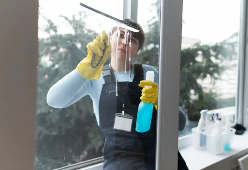 Nettoyage de vitres intérieures et extérieures à Tréglamus